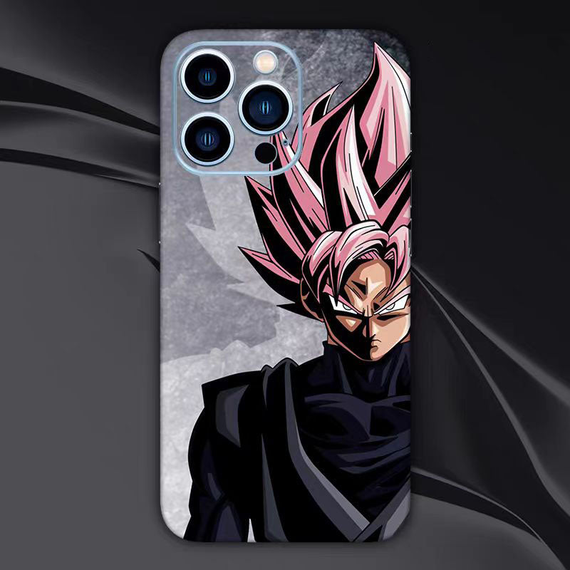 Autocollant à motif de personnage Son Goku pour coque arrière d'iPhone