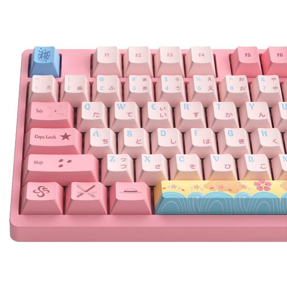 Clavier mécanique rose One Piece Chopper, clavier de jeu rétroéclairé RVB 108 touches