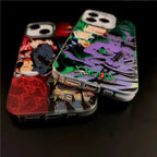 Coque de téléphone Luffy/Zoro en silicone antichoc pour iPhone