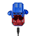 Marvel Iron Man Captain America Wireless Earbuds, Marvel TWS Bluetooth 5.3 Headphones with Slide Case