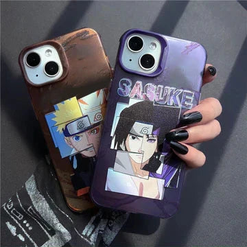 Coque de téléphone anti-collision en silicone tendance exquise Sasuke/Uzumaki Apple