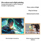 Luffy/Zoro/Sanji peuvent servir de miroirs, de peintures décoratives ou de tableaux lumineux.