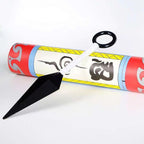 Accessoire de Cosplay Naruto Uzumaki Ninja Kunai, Kunai en métal avec emballage en rouleau