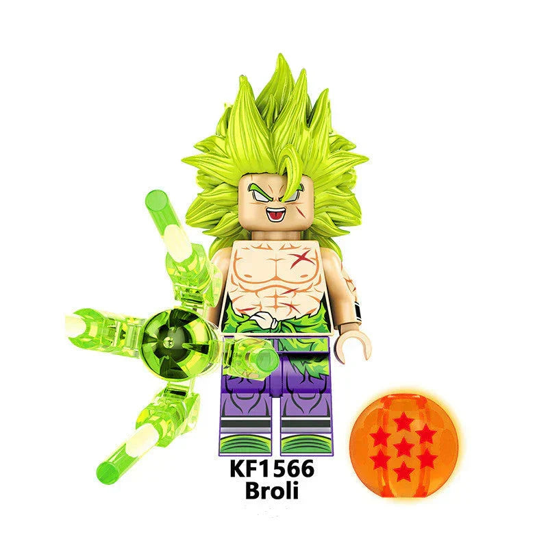 Jouet de construction en blocs à assembler Son Goku/Vegeta Super Saiyan 4