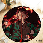 Tapis de maison Kamado Tanjirou fait à la main, écologique, antidérapant et confortable