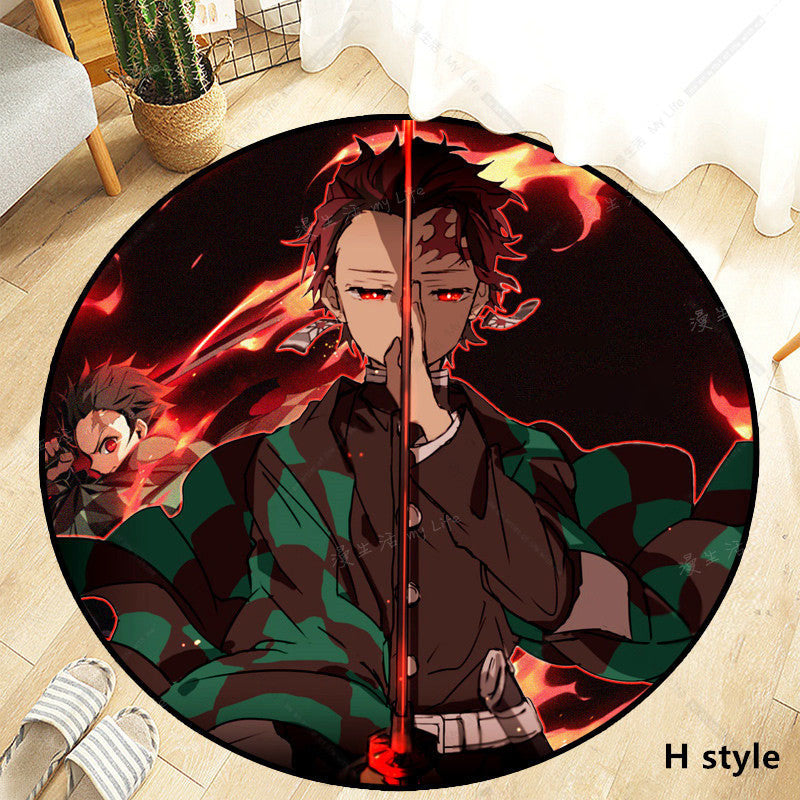 Tapis de maison Kamado Tanjirou fait à la main, écologique, antidérapant et confortable