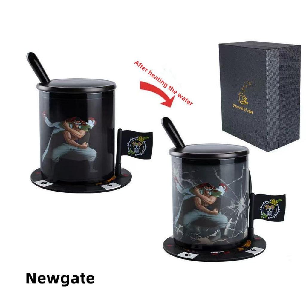 Tasse en céramique Luffy/Zoro thermoréactive changeant de couleur