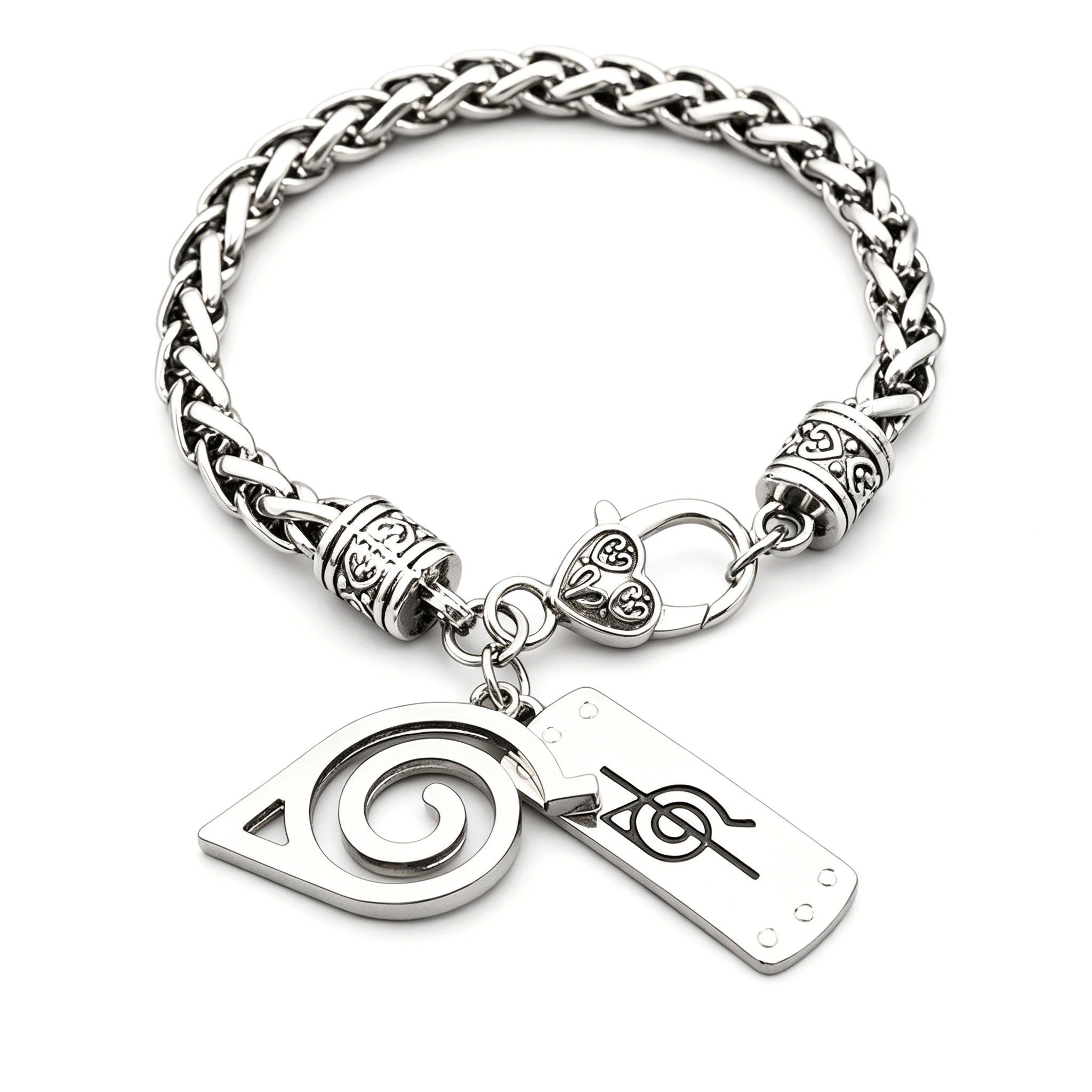 Naruto Leaf Village & Anti-Leaf Symbol Bracelet - Anime Cosplay Jewelry