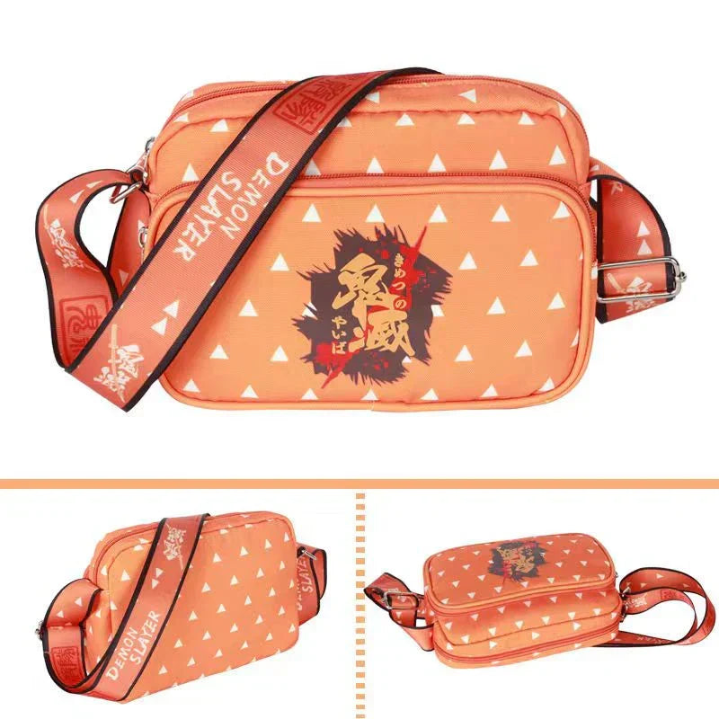 Tanjirou/Nezuko/Zenitsu/Giyuu petit sac à bandoulière unique sac cartable pour étudiants capacité suffisante