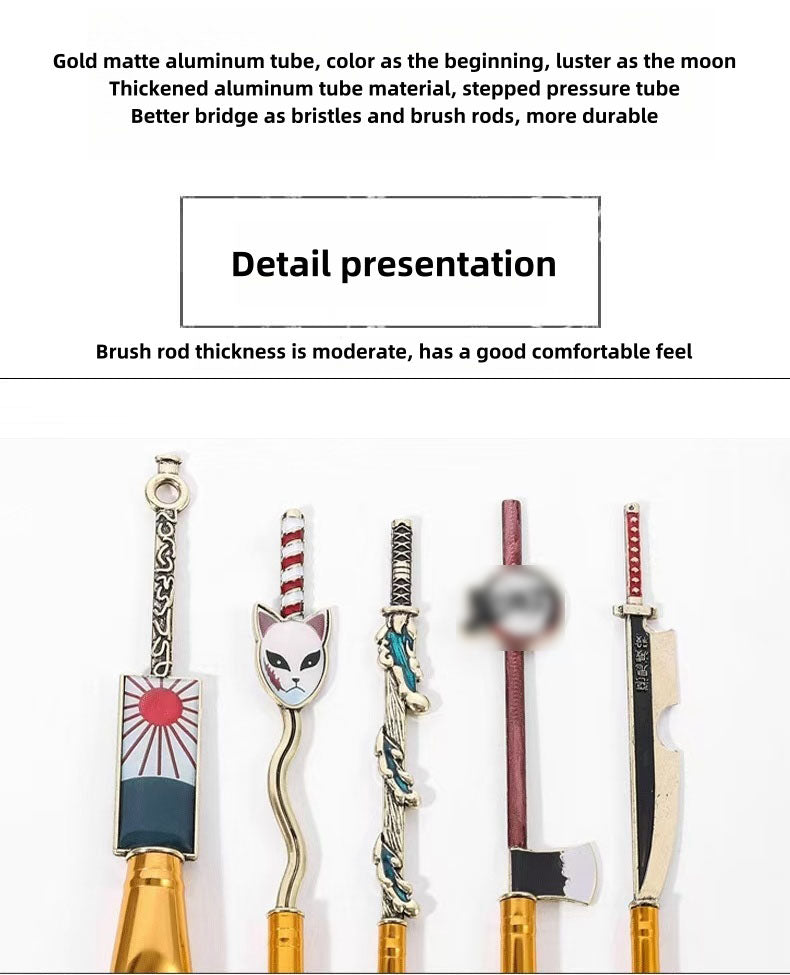 Stylo de maquillage exquis Tanjirou/Nezuko, traits délicats, couleurs variées, créez un maquillage raffiné