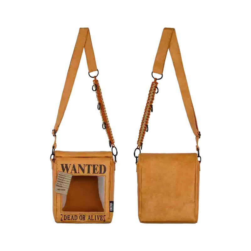 Sac à bandoulière One Piece Luffy Wanted Poster, Sacoche Anime Multi-Poches