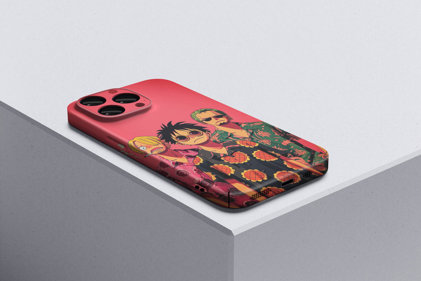 Luffy, Zoro & Sanji The Monster Trio | One Piece 3D Printed Anime Phone