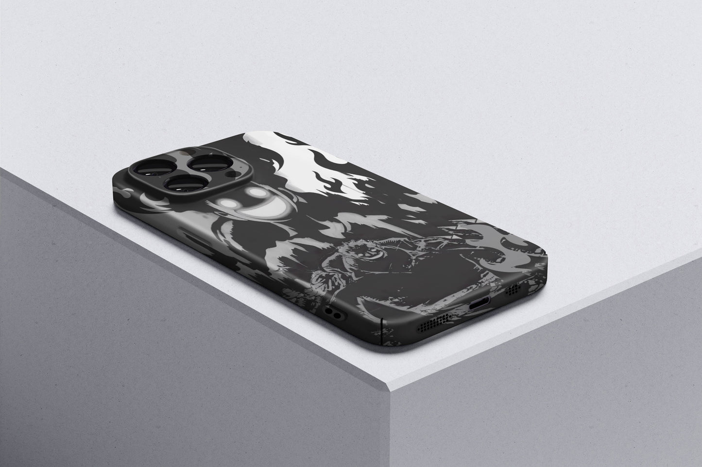 Luffy & Garp Same Blood Same Aura  | One Piece 3D Printed Anime Phone Case