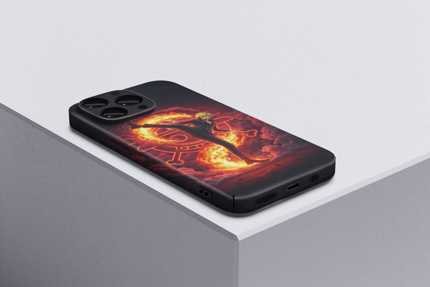 Sanji The Flaming Heart | One Piece 3D Printed Anime Phone