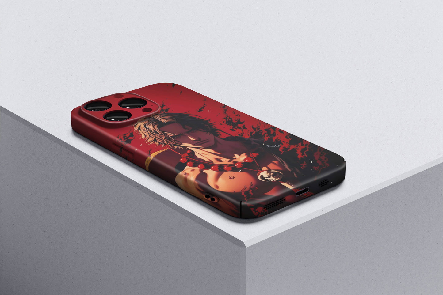 Portgas D Ace Burn Bright, Die Free | One Piece 3D Printed Anime Phone