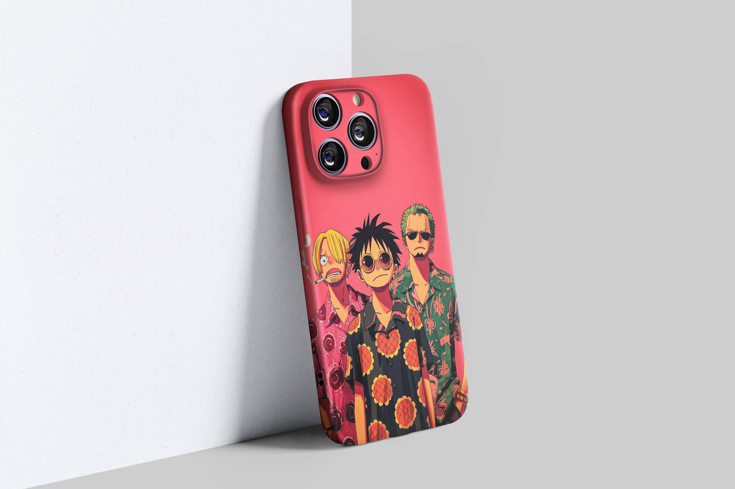 Luffy, Zoro & Sanji The Monster Trio | One Piece 3D Printed Anime Phone