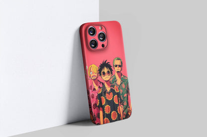 Luffy, Zoro & Sanji The Monster Trio | One Piece 3D Printed Anime Phone