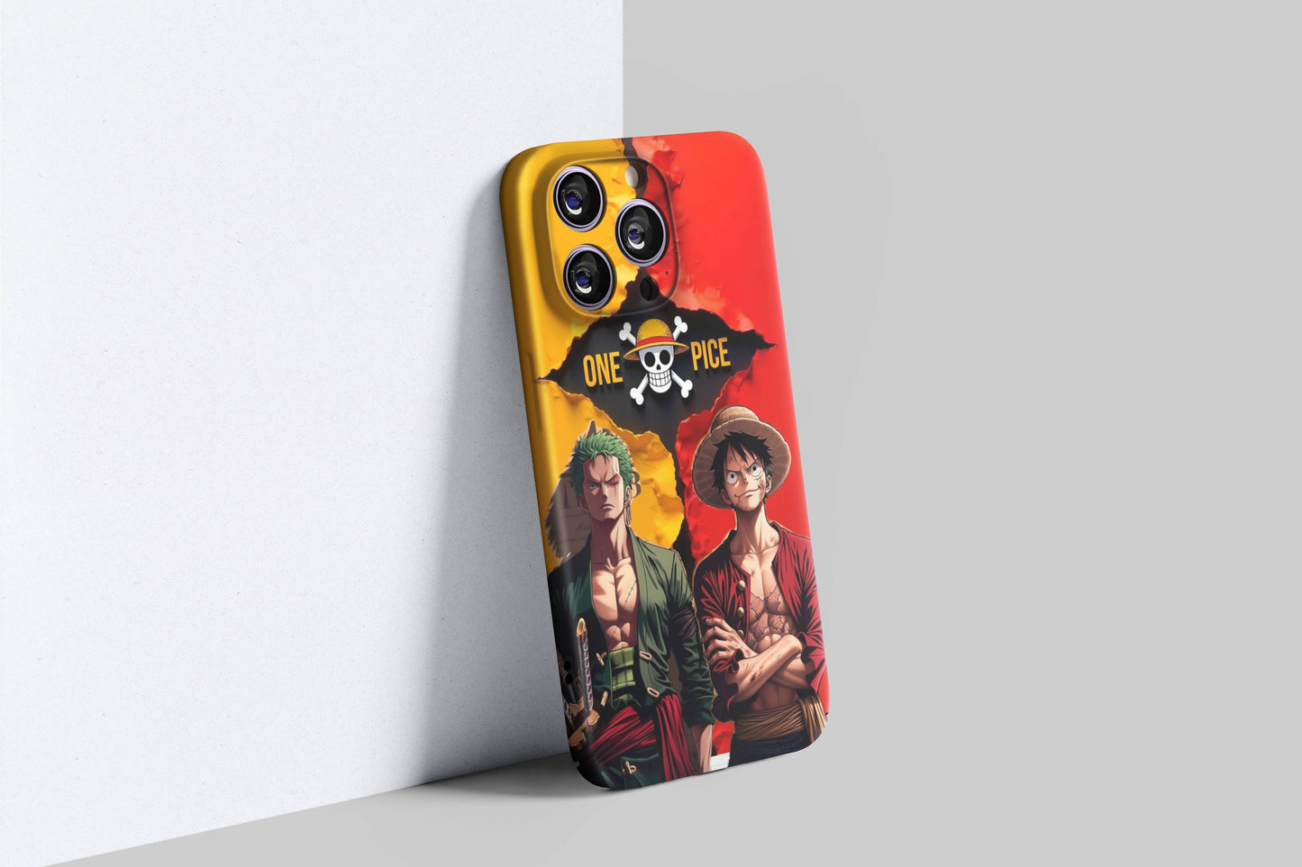 Luffy & Zoro Heaven & Hell | One Piece 3D Printed Anime Phone Case