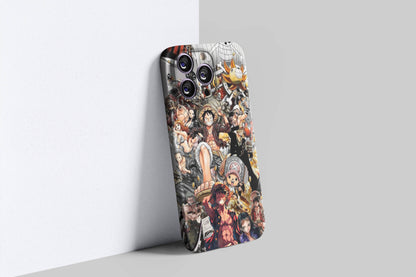 Luffy And The All Straw Hats | One Piece 3D Printed Anime Phone Case