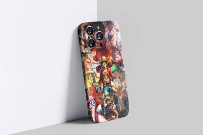 Luffy & Epic Journey Of The Straw Hats | One Piece 3D Printed Anime Phone Case