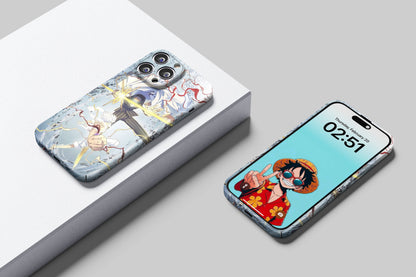 Admiral Kizaru vs Gear 5 Luffy | One Piece 3D Printed Anime Phone Case