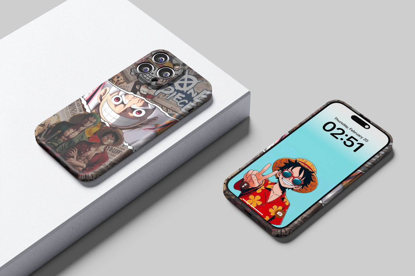 Luffy & Zoro Brothers Of The Sea | One Piece 3D Printed Anime Phone Case