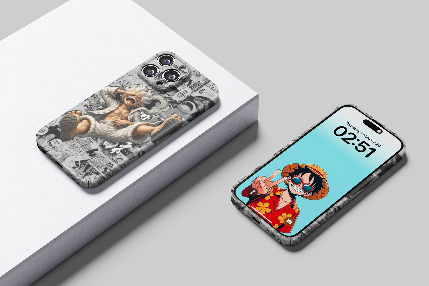 Luffy & Roger Two Legends One Force | One Piece 3D Printed Anime Phone Case