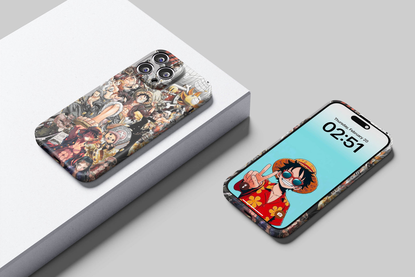 Luffy And The All Straw Hats | One Piece 3D Printed Anime Phone Case