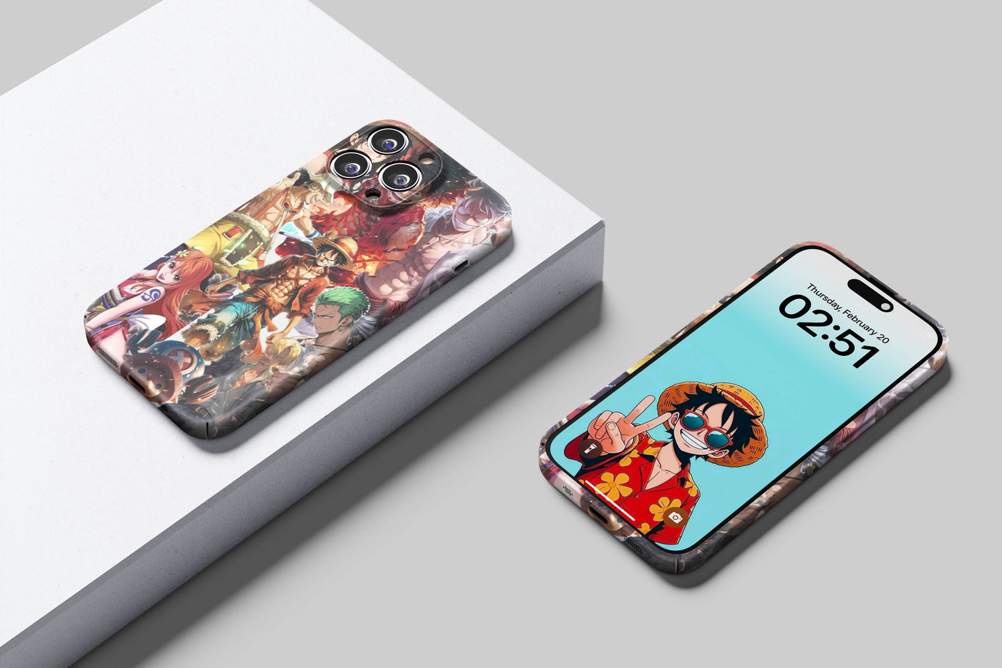 Luffy & Epic Journey Of The Straw Hats | One Piece 3D Printed Anime Phone Case