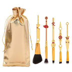 Naruto Gaara Anime Makeup Brush Set, Akatsuki Kunai Sharingan Cosmetic Brushes with Storage Bag