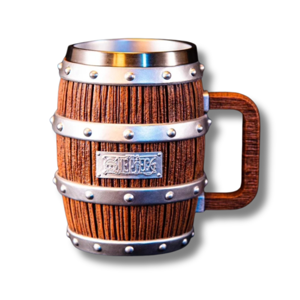 One Piece Mug Ace Luffy Sabo Wine Barrel Cup