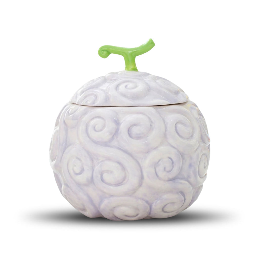 Tasse en céramique sur le thème de Luffy et cendrier en forme de Fruit du démon en caoutchouc