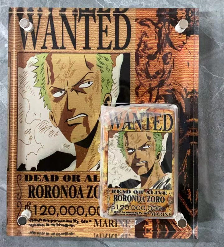 Luffy / Zoro Wanted Poster Kerosene Lighter