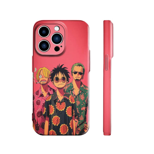 Luffy, Zoro & Sanji The Monster Trio | One Piece 3D Printed Anime Phone