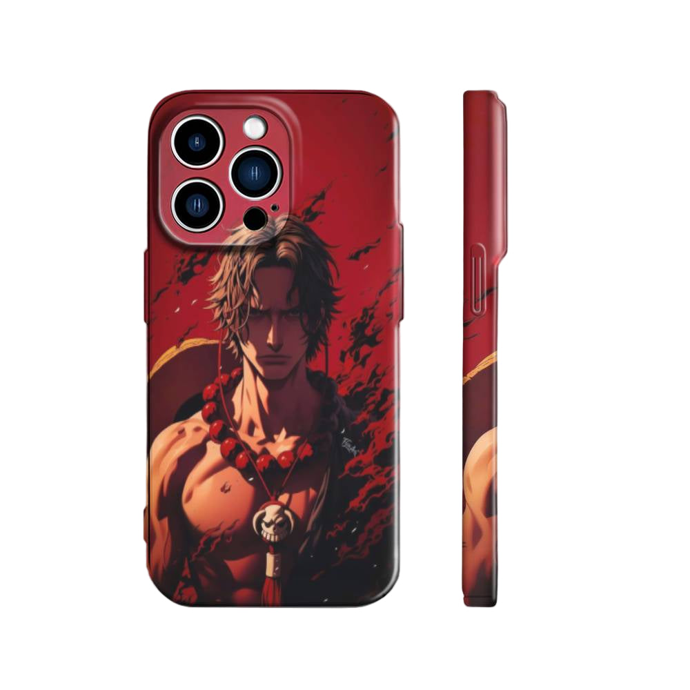 Portgas D Ace Burn Bright, Die Free | One Piece 3D Printed Anime Phone