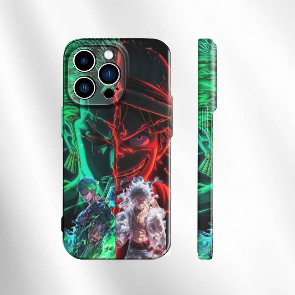 Luffy & Zoro Unstoppable Force | One Piece 3D Printed Anime Phone Case