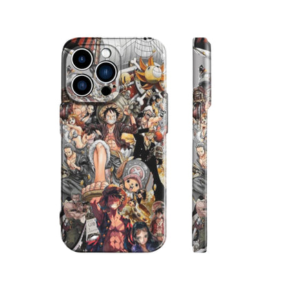 Luffy And The All Straw Hats | One Piece 3D Printed Anime Phone Case