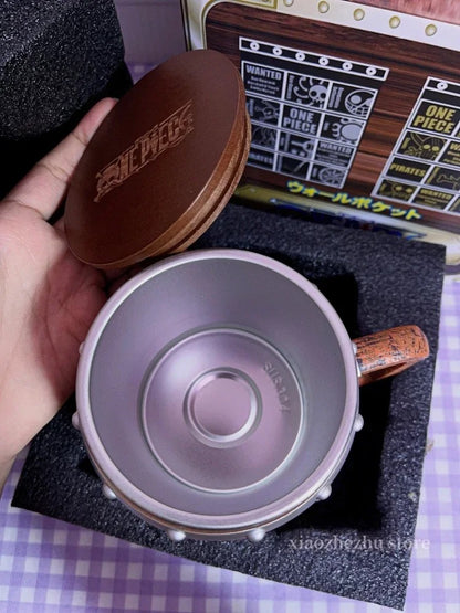 One Piece Mug Ace Luffy Sabo Wine Barrel Cup